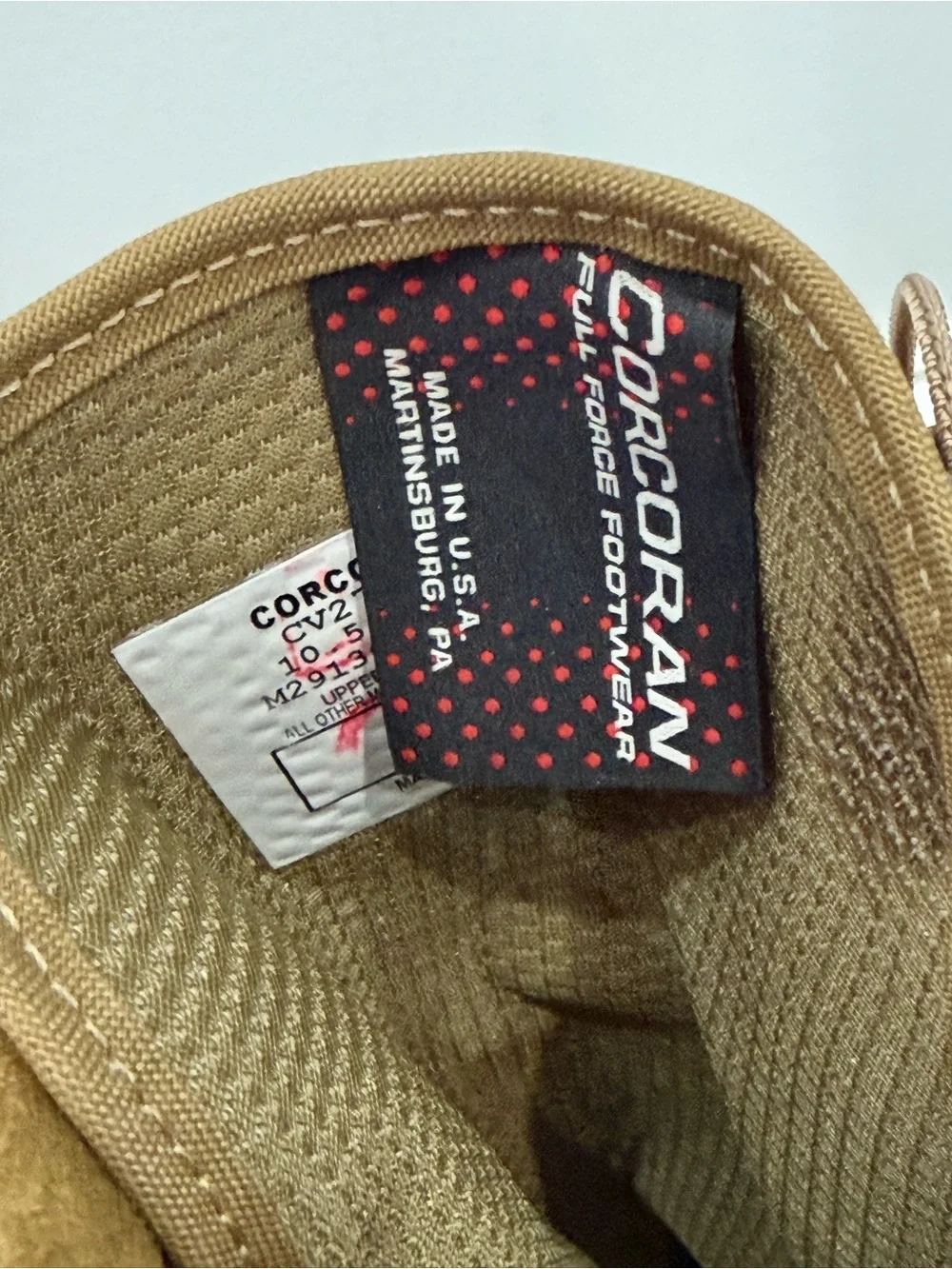 New 10.5 EE Men’s Corcoran 10” Cordura Coyote Marauder Steel Toe Boots